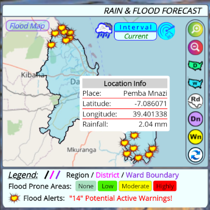 Flood map